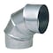 Imperial Mfg Imperial 4 in. D X 4 in. D Adjustable 90 deg Galvanized Steel Furnace Pipe Elbow GV0284-C - alternate 2